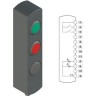 Блок управления устройствами PIZZATO с 3 кнопками и разъемом M12 BNAC3ZA50