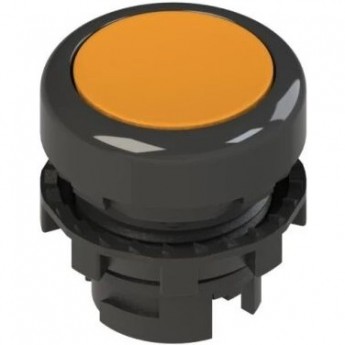 Кнопка плоская оранжевая с пружинным возвратом Pizzato E21PU2R8210