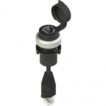 Разъем RJ45 PIZZATO серии EROUND с кабелем 1 м E21RJ459AN1
