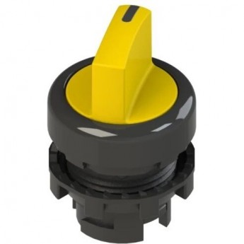 Селекторный переключатель PIZZATO с короткой ручкой, 2-позиционный, желтый, с маркировкой E21SE12ECA51AB Селекторный переключатель PIZZATO с короткой ручкой, 2-позиционный, желтый, с маркировкой E21SE12ECA51AB