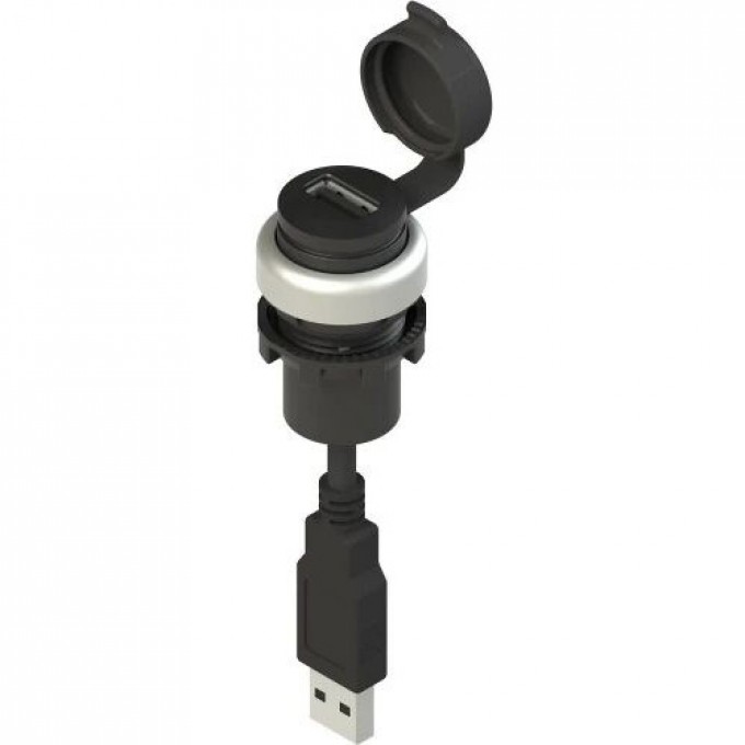 Разъем USB 2.0 PIZZATO EROUND с кабелем 1.8 м и штекером Type A E21USB9CN1.8