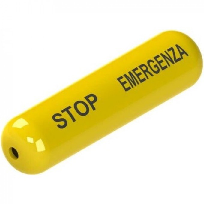 Функциональный индикатор PIZZATO с текстом "STOP EMERGENZA VFAF-IF1GR01