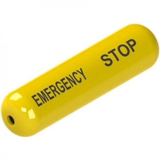 Функциональный индикатор с текстом EMERGENCY STOP Pizzato VFAF-IF1GR02